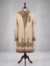Ivory Embroidered Sherwani Set