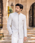 Men’s Premium White Printed Bandhgala