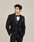 Black Beaded Tuxedo 5-Piece Suit Set for Men | House of SN