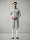 Light Grey Cotton Kurta Set