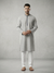 Light Grey Cotton Kurta Set
