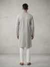 Light Grey Cotton Kurta Set