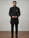 Classic Black Bandhgala Suit