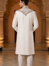 Ivory Embroidered Sherwani Set